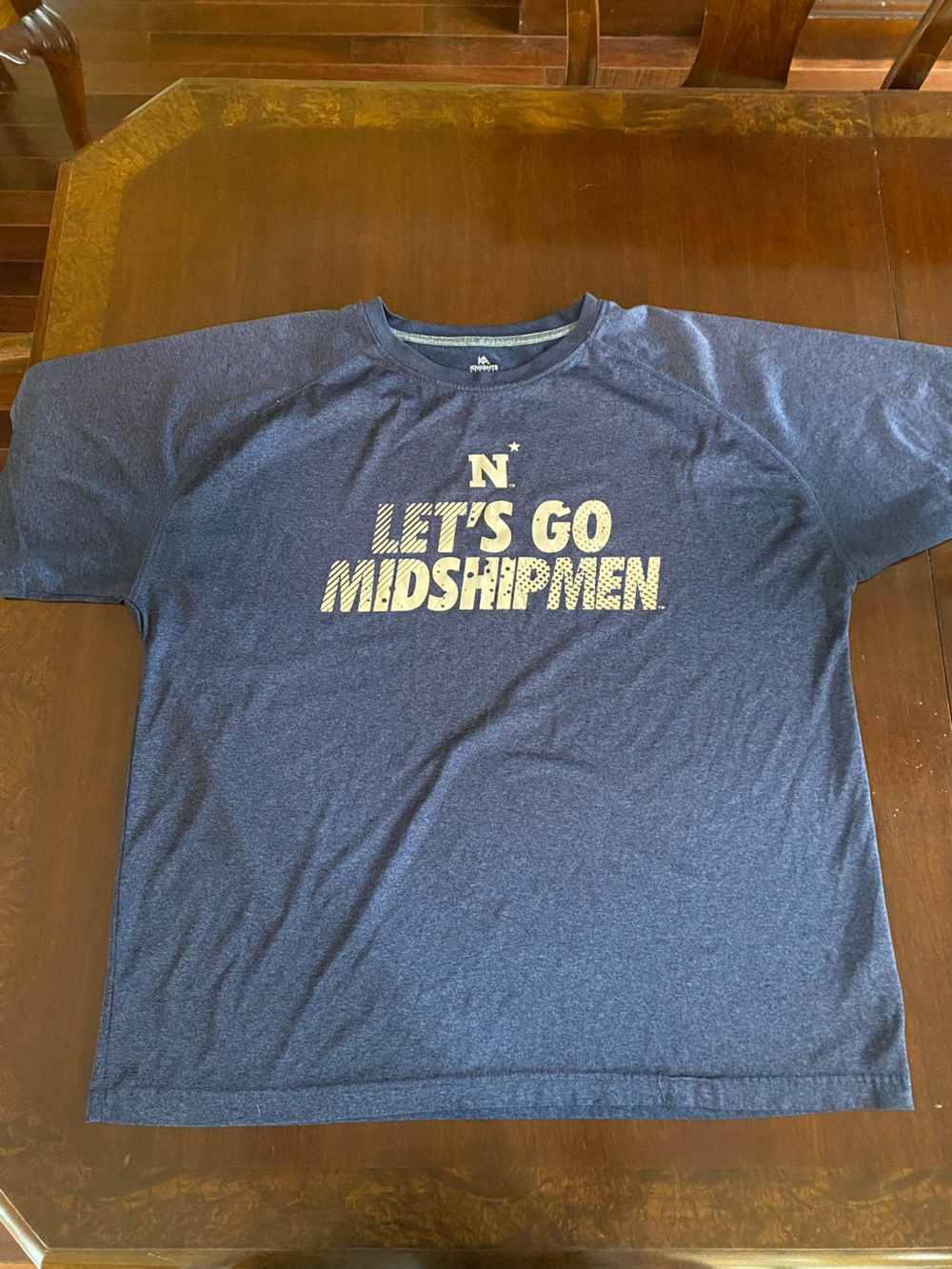 Navy Let’s Go Midshipmen T Shirt XL US Naval Academy Athletic KA knights Game